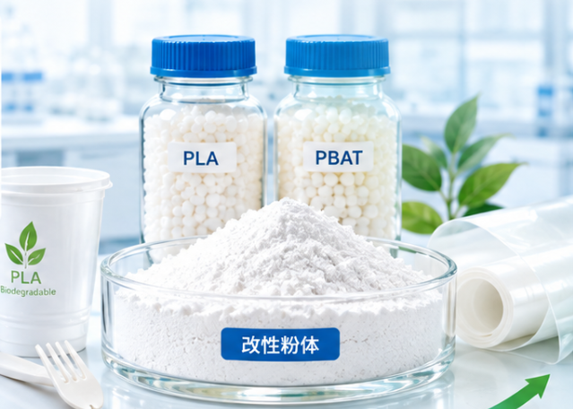 PLA/PBAT生物降解材料用改性粉体